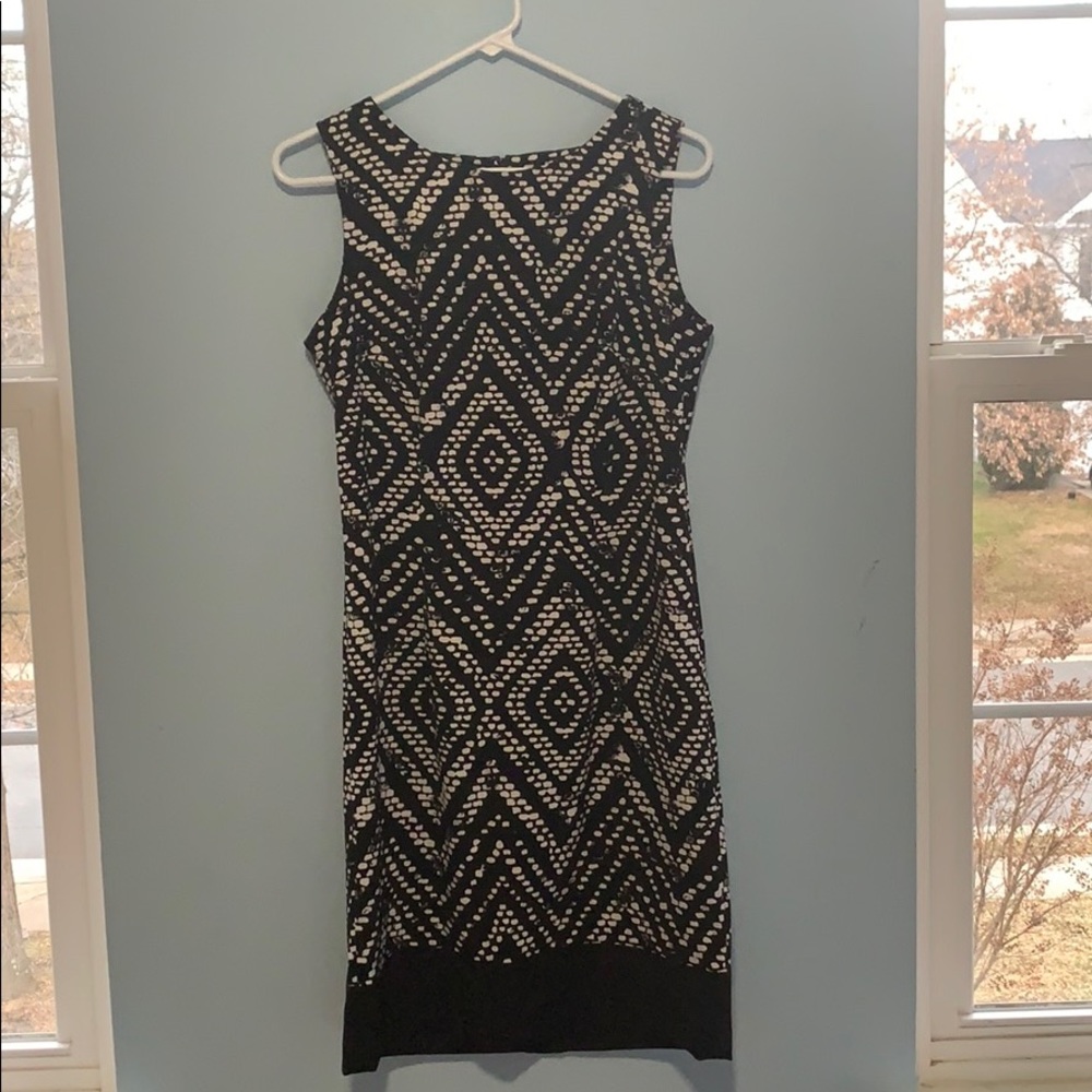 Professional Black and White Dress